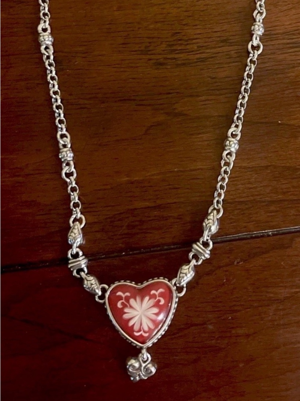 Brighton Water Lily Heart Necklace